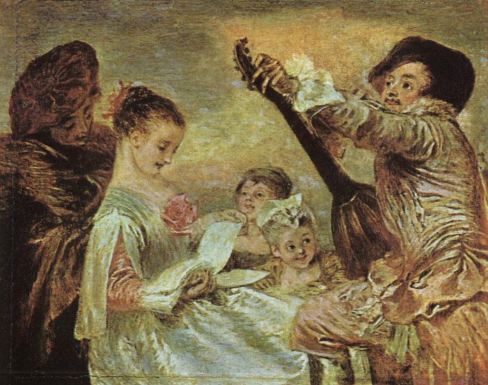 Jean-Antoine Watteau The Music Lesson